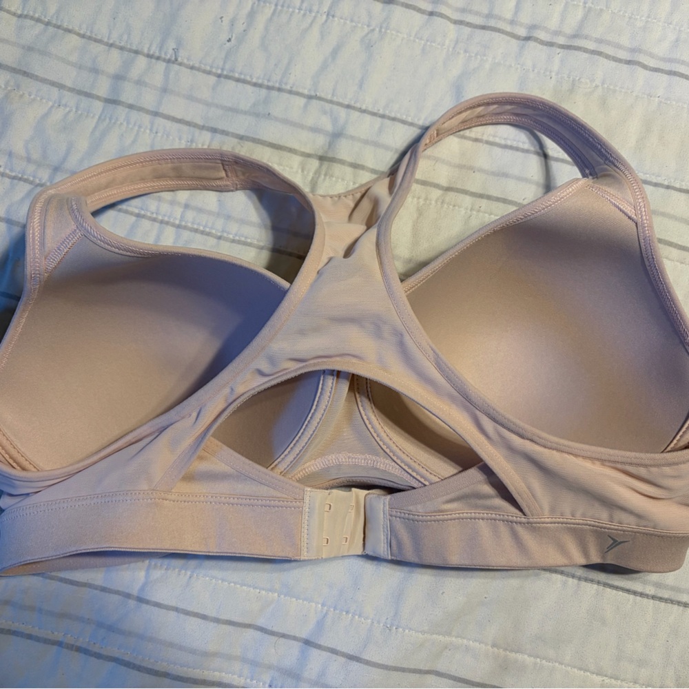 Old Navy Active High Support Pink/ Nude Wireless Sports Bra - Picture 4 of 6